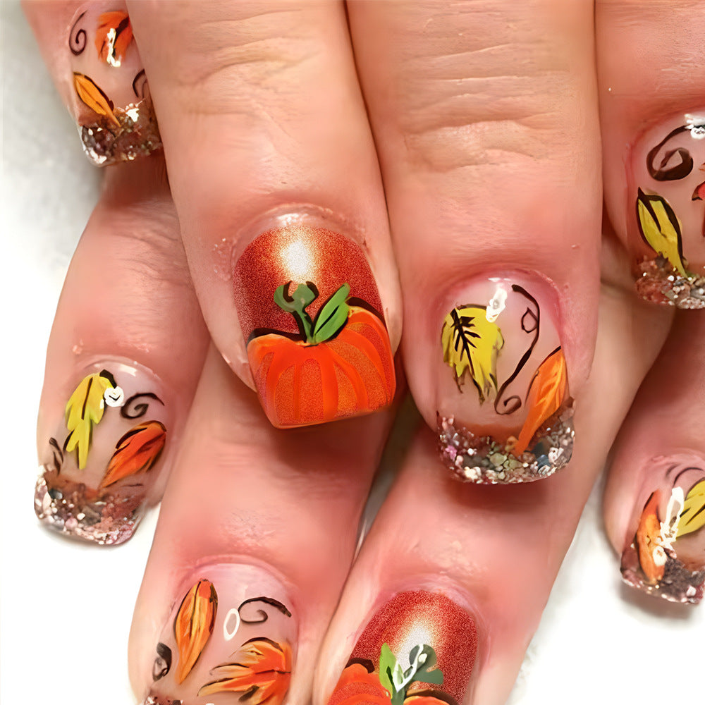 Herbst-Themen Gel-Nagelkunst Set Karnz