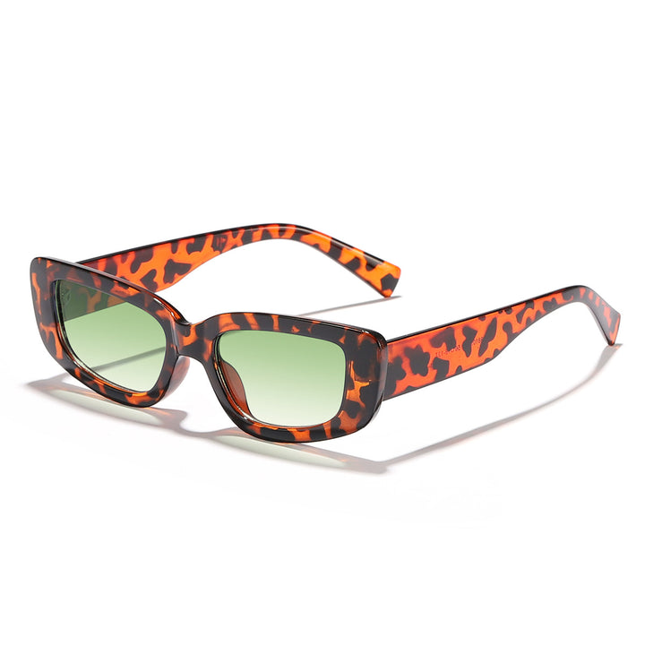 Damen modische Cat-Eye Sonnenbrille mit breitem Kunststoffrahmen und UV-Schutz Karnz