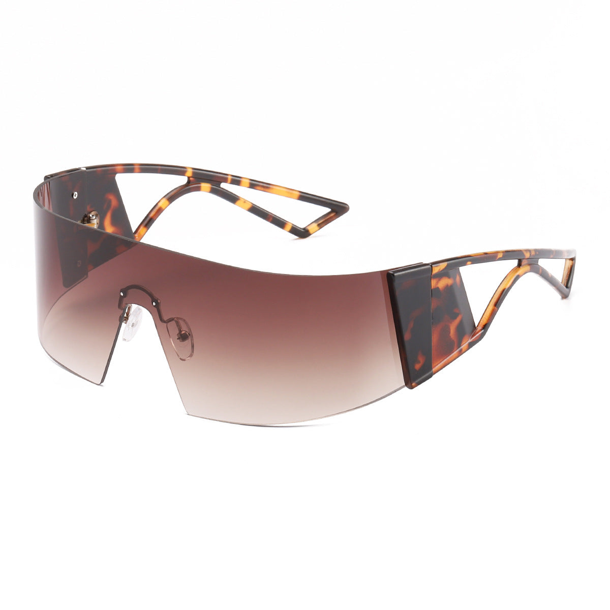 Damen sportliche Sonnenbrille im futuristischen Design Karnz