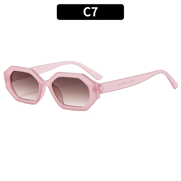 Elegante Übergroße Geometrische Sonnenbrille