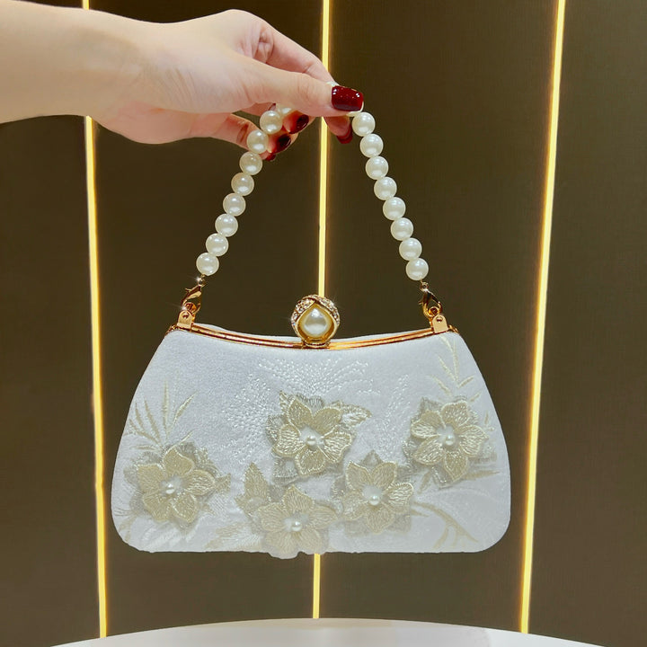 Bestickte Blumen Abend Tasche