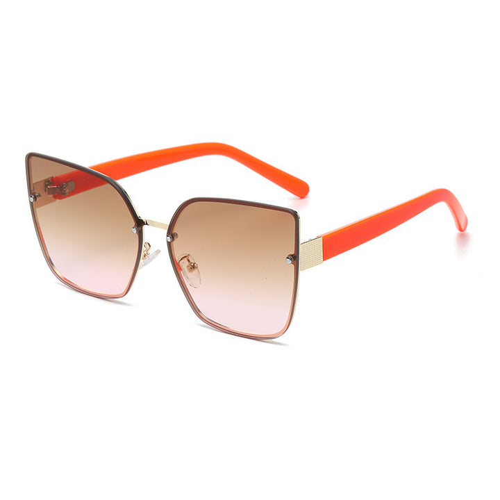 Damen Oversized Sonnenbrille mit Gradientenschutz Karnz