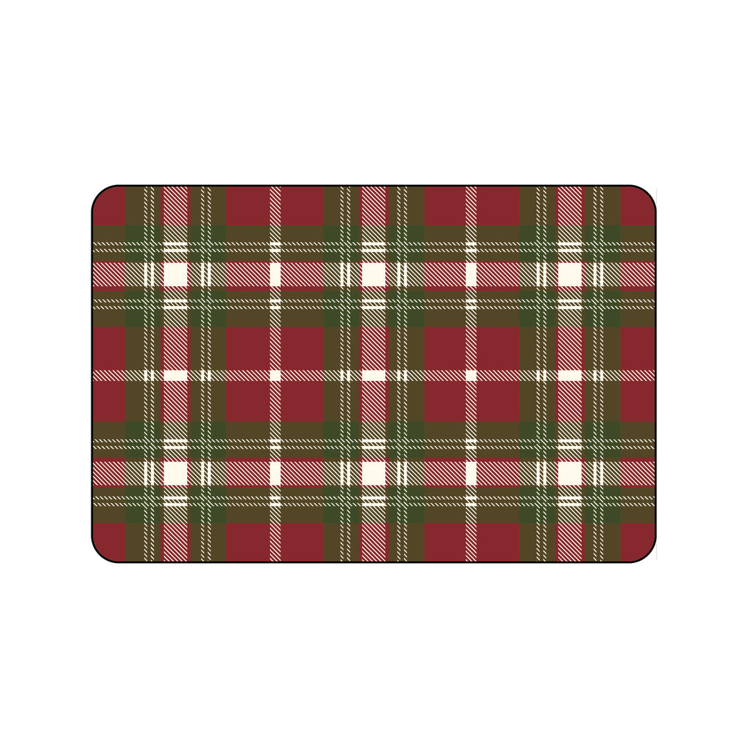 Festive Tartan Non-Slip Desk and Table Protector