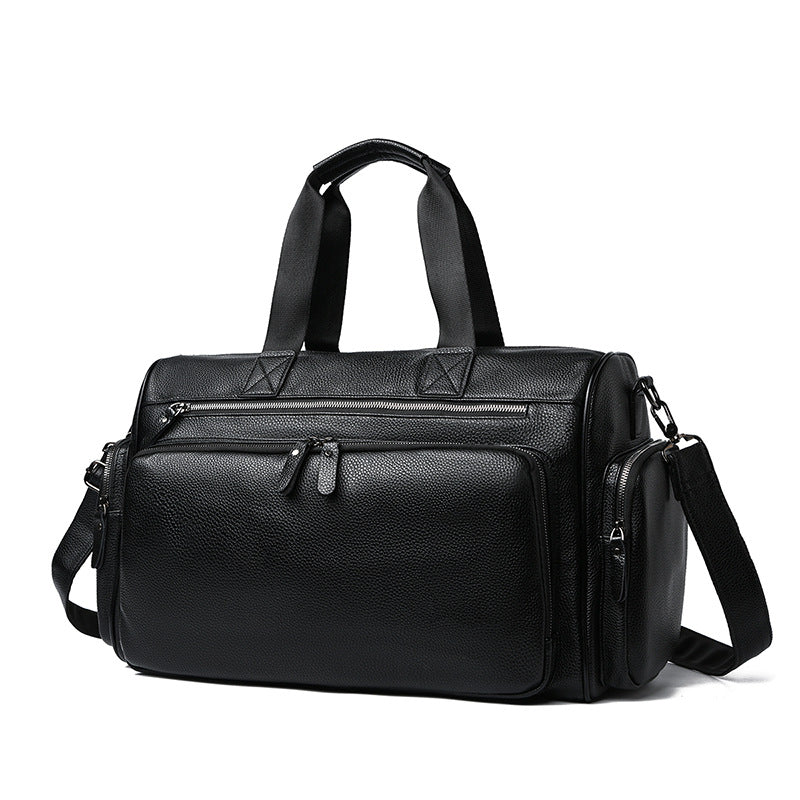 Premium Leder Wochenende Duffle Tasche Karnz