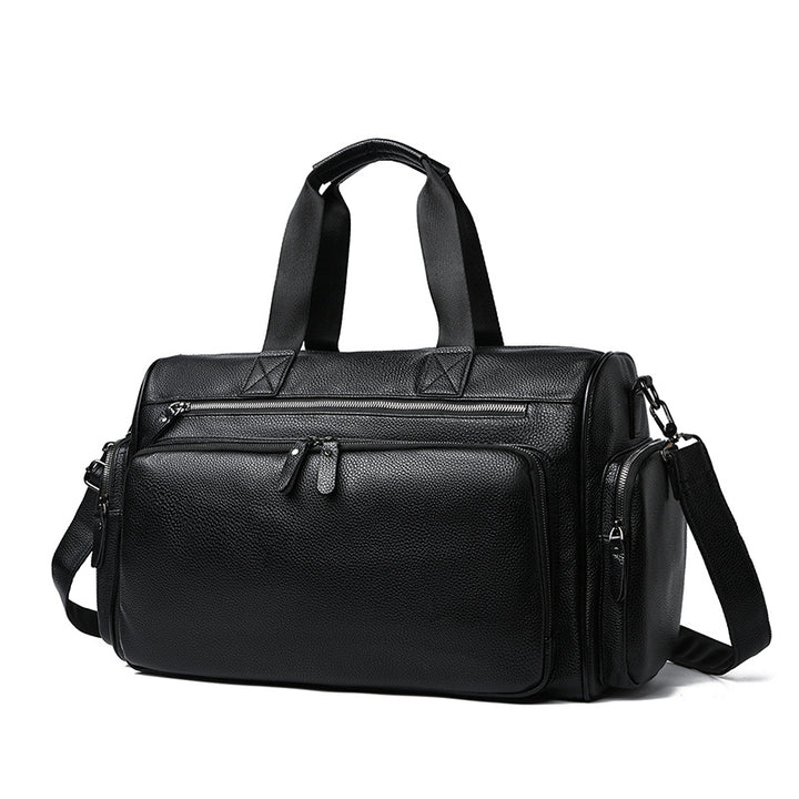 Premium Leder Wochenende Duffle Tasche Karnz
