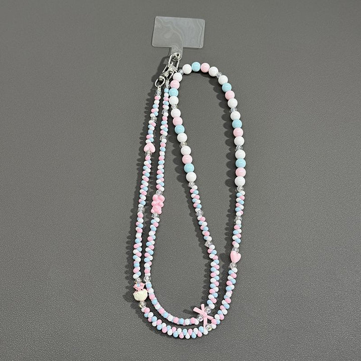 Perlenbrille Kette mit Schmetterlingsakzenten Karnz