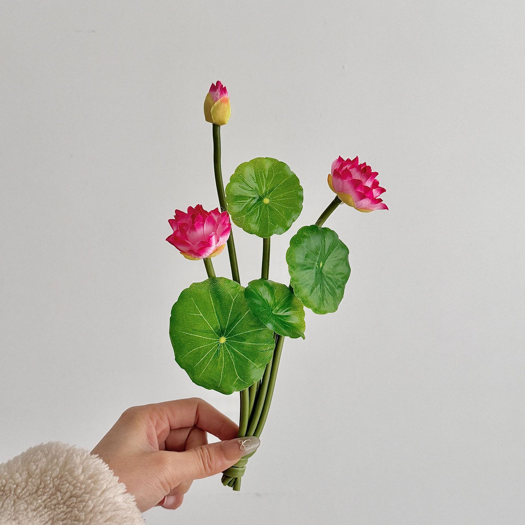 Künstlicher Lotusblumenstrauß Karnz