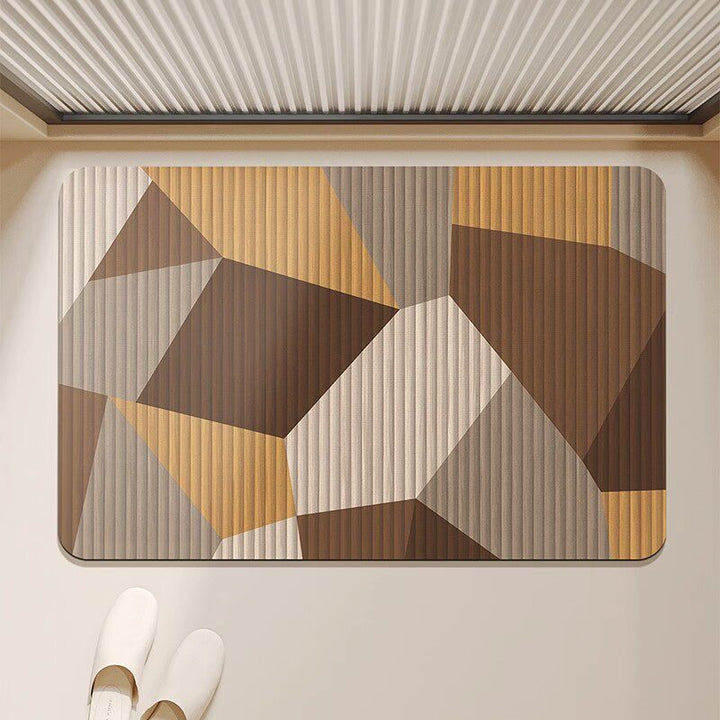 Absorbent Quick-Dry Bamboo-Style Cloud-Shaped Bath Mat