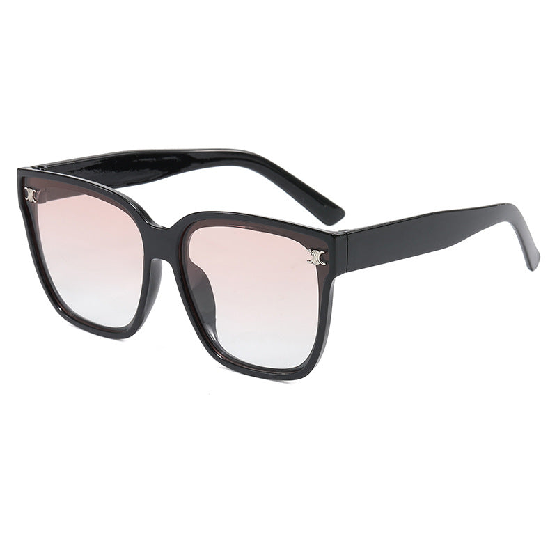 Damen Modische oversized Sonnenbrille mit rautenförmigen Gläsern Karnz