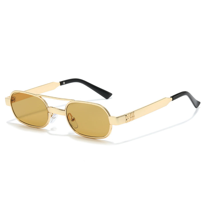 Modebewusste Retro-Ovalrahmen-Sonnenbrille Karnz