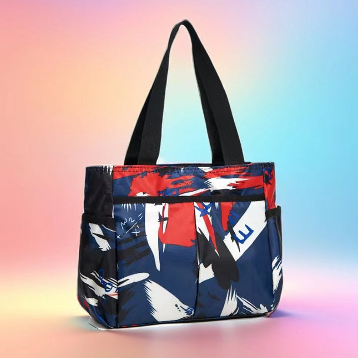 Stylische gestreifte Mehrfach-Tasche Karnz