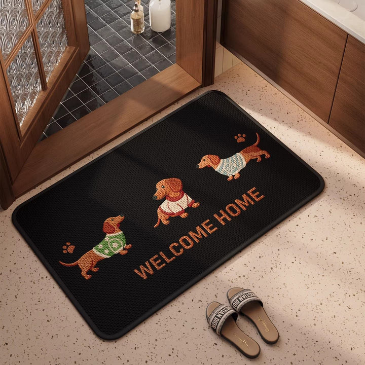 Willkommensmatte mit süßem Hundedesign