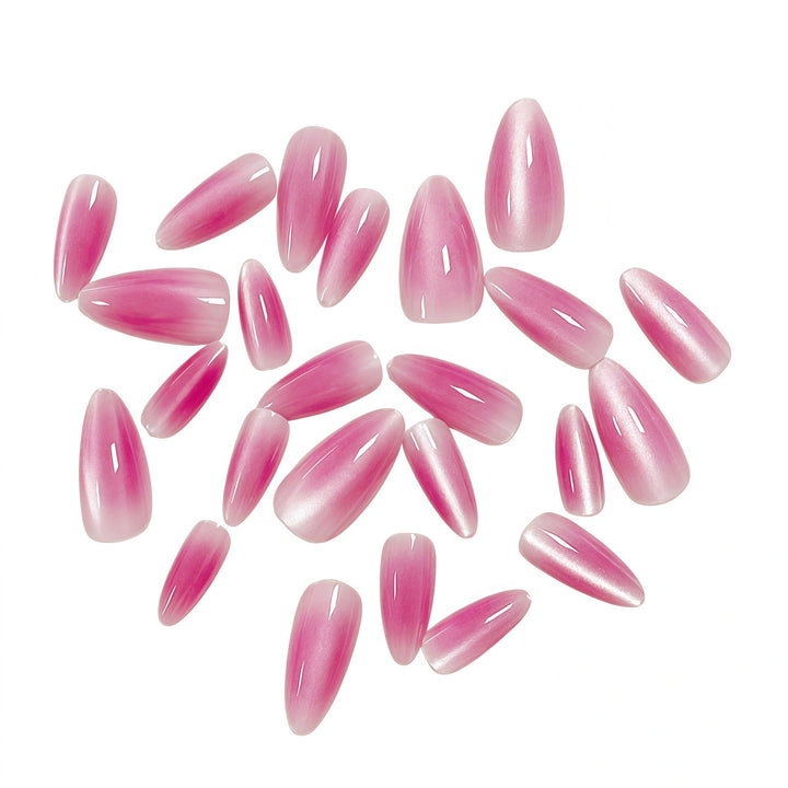 Glänzendes Ombre Stiletto Press-On Nägel Set Karnz