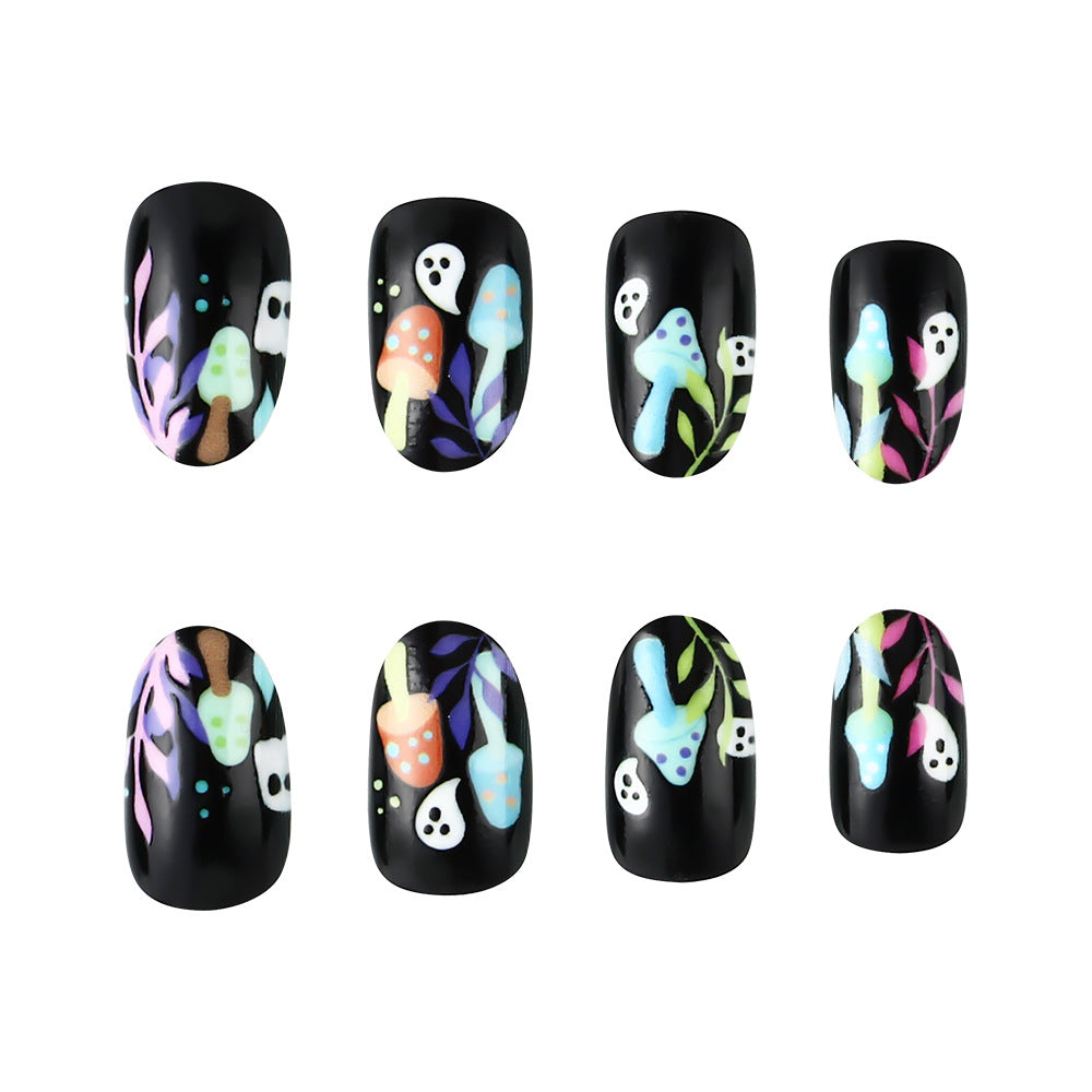 Verspielt Geister-Themen Press-On Nagelkunst Karnz