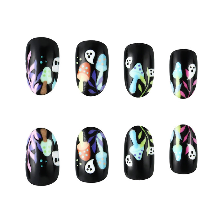 Verspielt Geister-Themen Press-On Nagelkunst Karnz