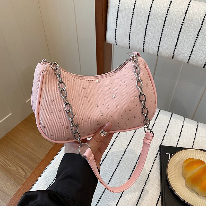 Sternenmuster Abend Handtasche