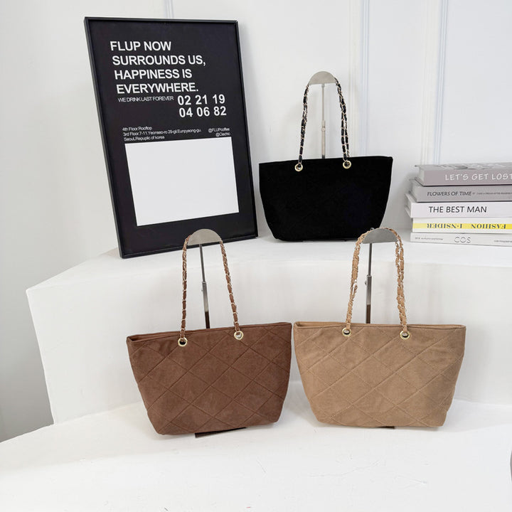 WoQuilted Suede Einkaufstasche Karnz