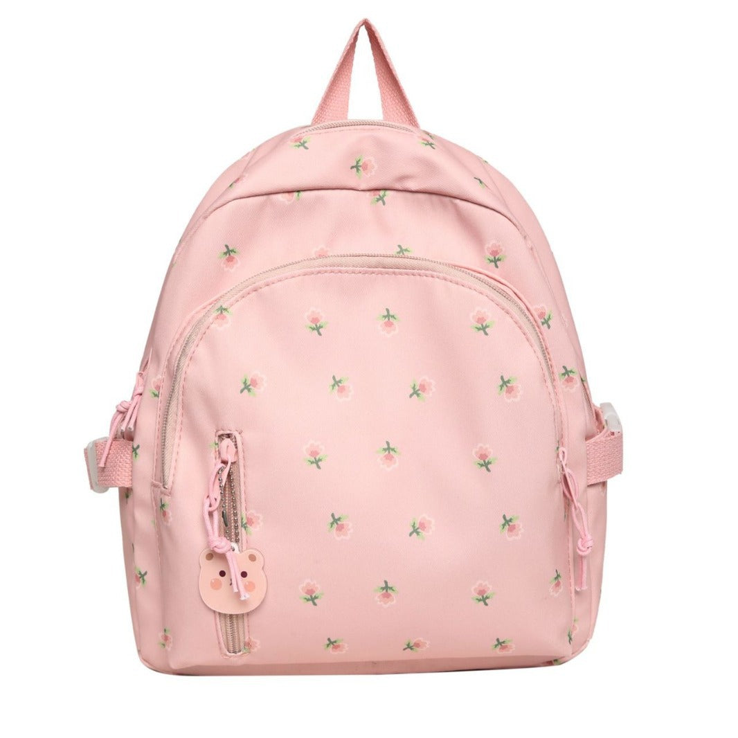 Niedlicher floral bestickter Mini-Rucksack Karnz