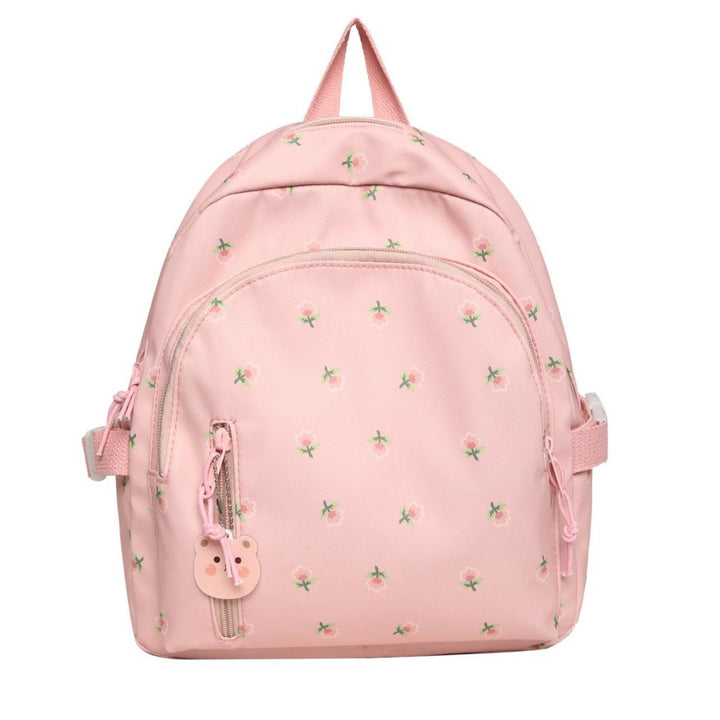 Niedlicher floral bestickter Mini-Rucksack Karnz