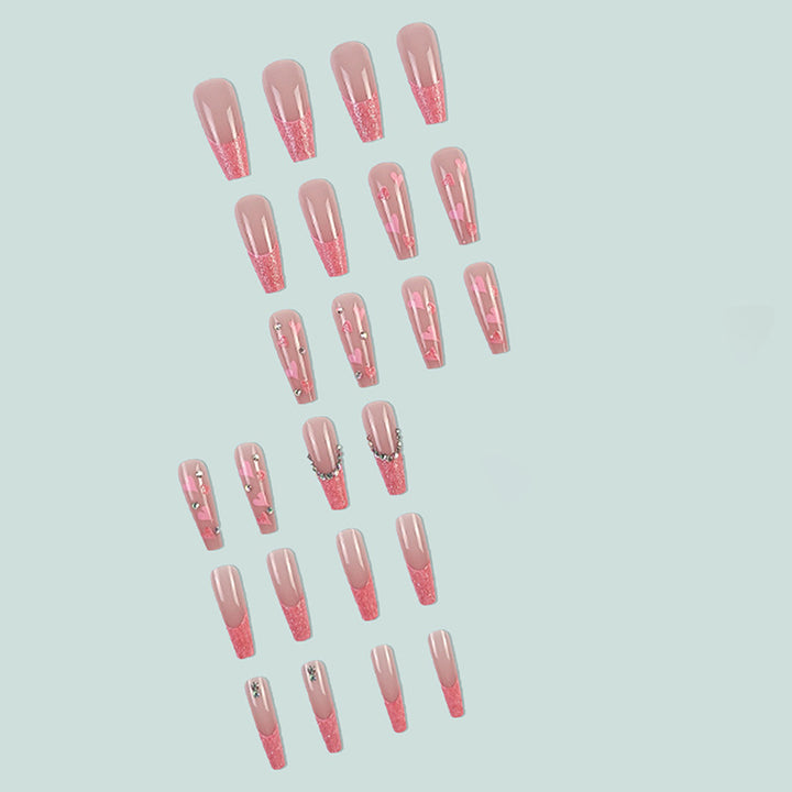 Verspielte Herz-Nagelkunst Karnz