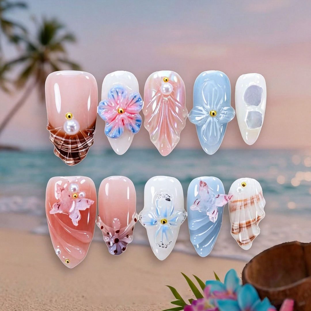Luxus Nagelkunst-Set mit galaktischen Motiven Karnz