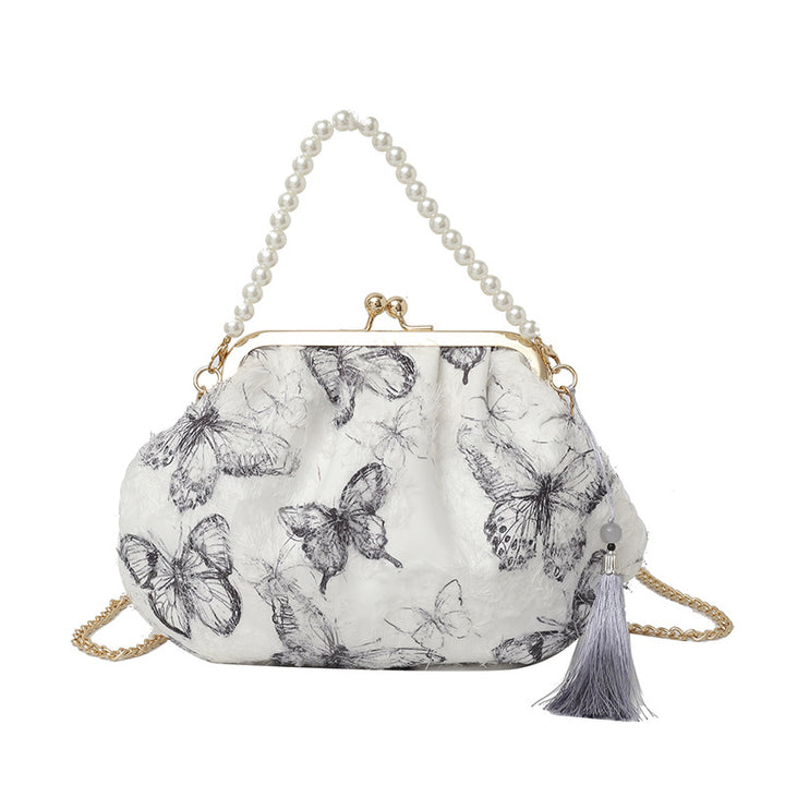 Elegante Clutch mit floralem Motiv