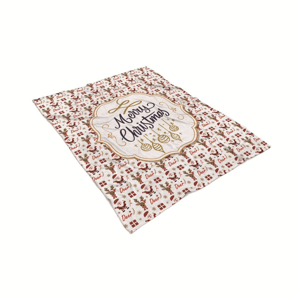 Festliche Feiertags-Fleece-Decke