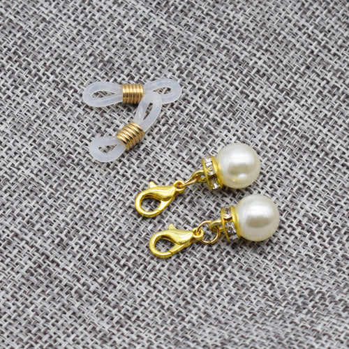 Eleganter Perlen- und Kristall-Brillenhalter Karnz