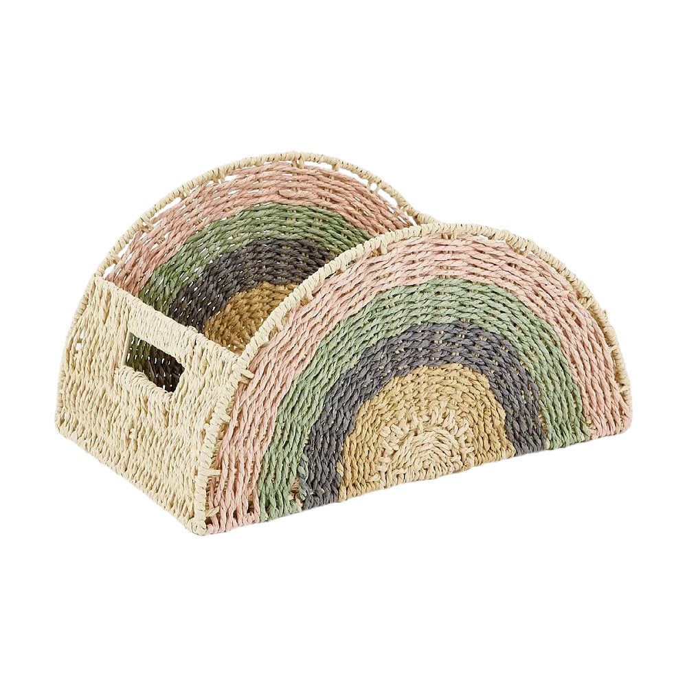 Kreativer Aufbewahrungskorb im Regenbogen-Design Karnz