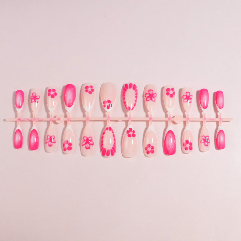 Premium Press-On Nail Set mit dekorativen Akzenten Karnz