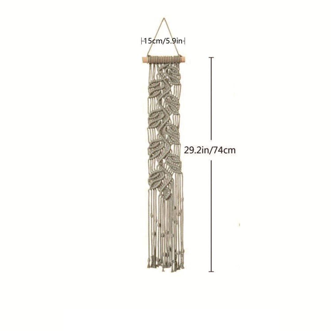Macrame Blatt Wandkunst Dekor Karnz