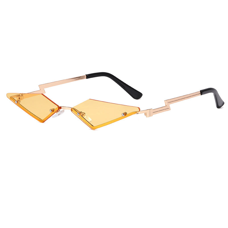 Damen geometrische Designer-Sonnenbrille mit innovativem Rahmen Karnz