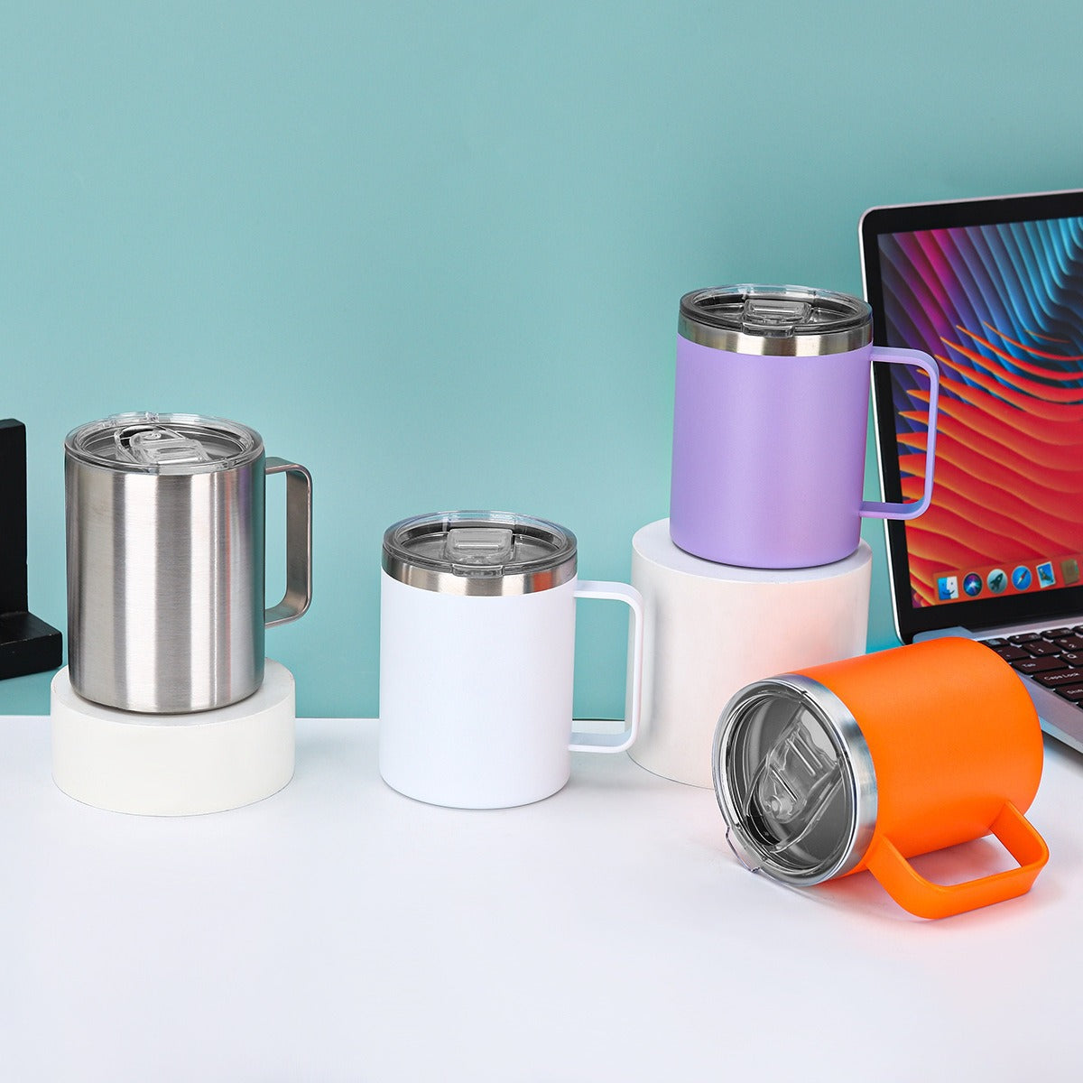 Damen isolierter Kaffee-Genussbecher mit ergonomischem Griff Karnz