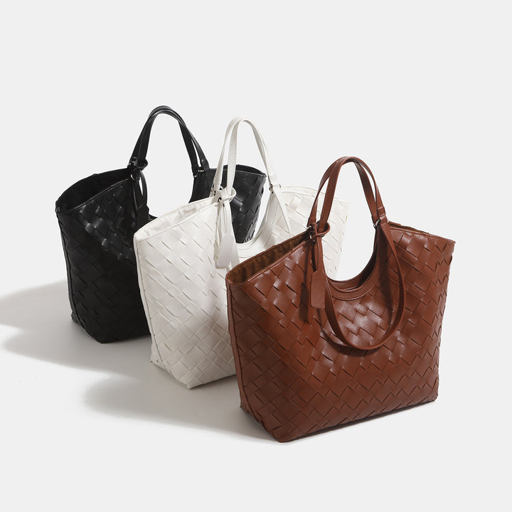 Gewebte Leder Tragetasche