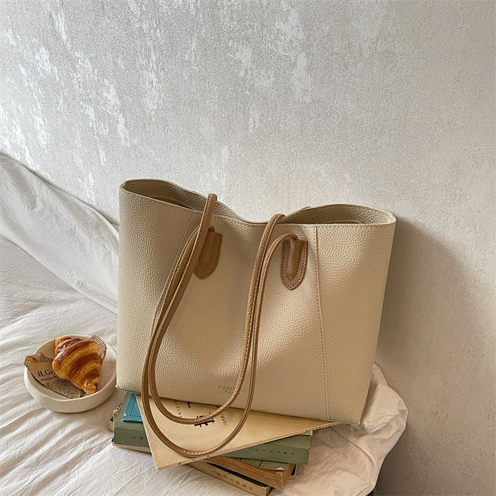 Moderner Minimalistischer Leder Tote