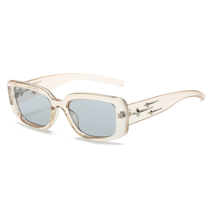 Moderne Minimalistische Quadratische Rahmen Sonnenbrille Karnz