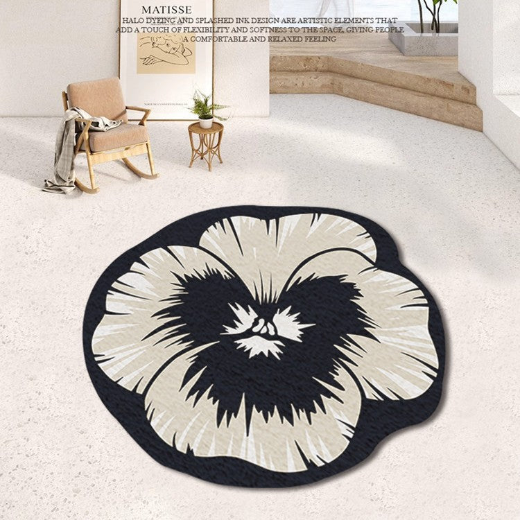 Floral förmiger Bereichsteppich