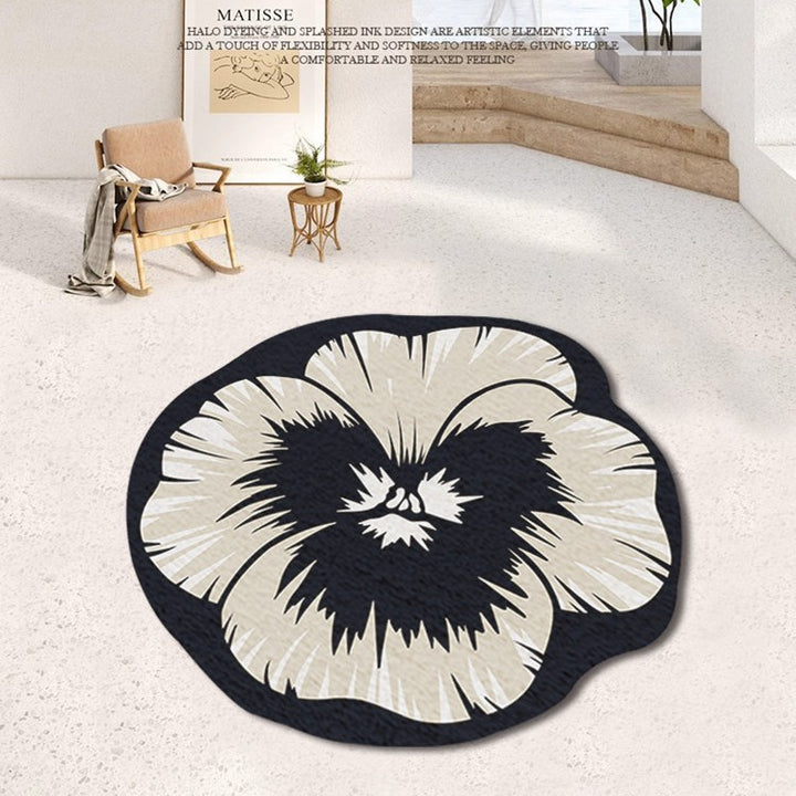 Floral förmiger Bereichsteppich