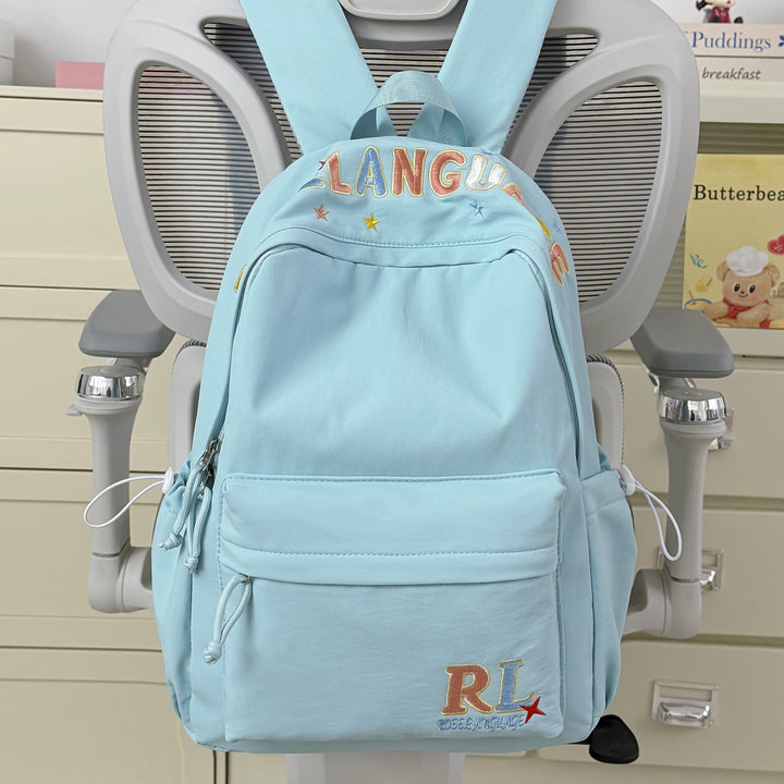 Stilvoller bestickter Grafik-Rucksack Karnz