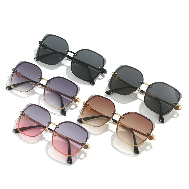 Bold Übergroße Geometrische Sonnenbrille Karnz
