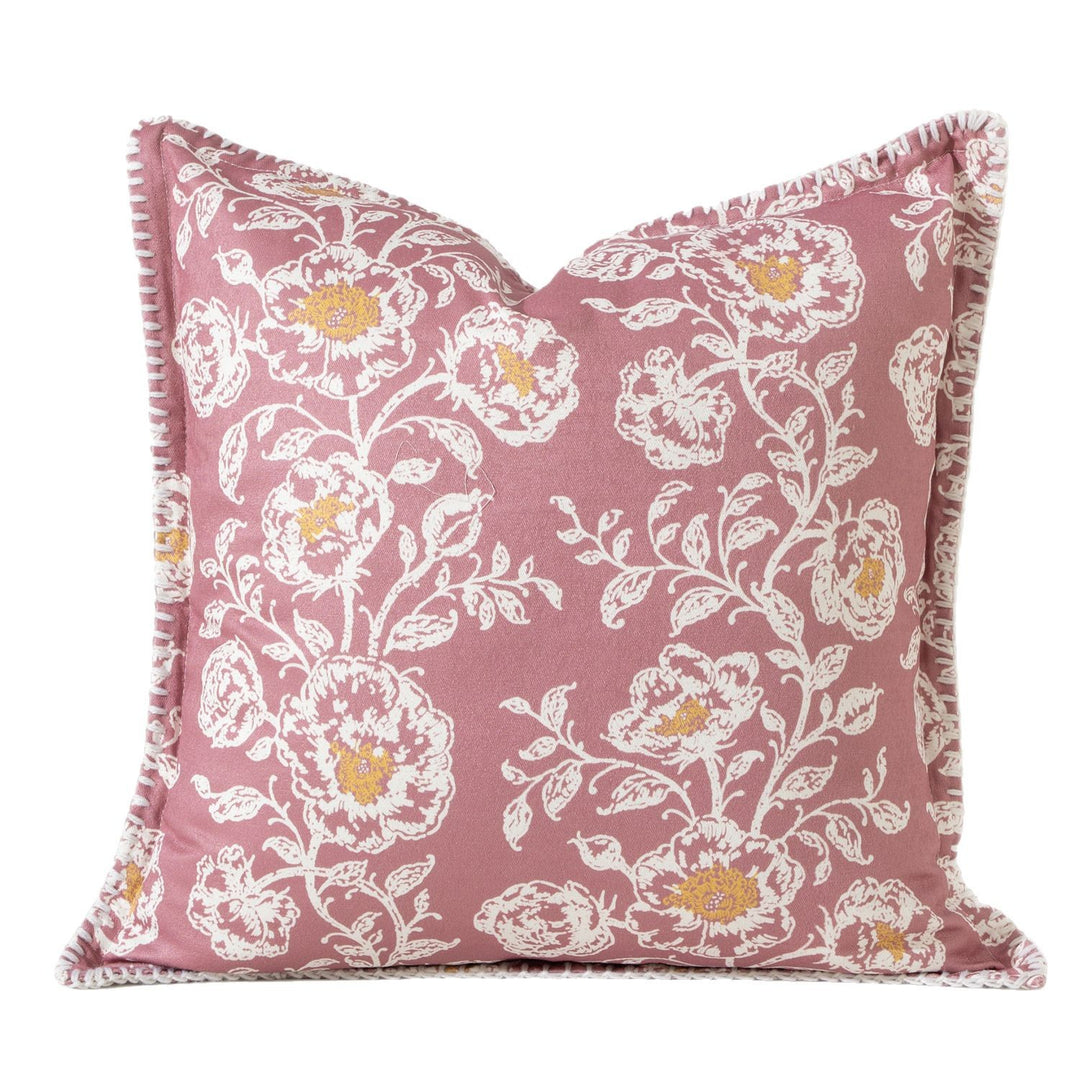 Rechteckiger Zierkissenbezug aus Jacquard mit ornamentaler Ikat‑Optik