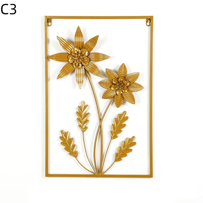 Floral Metal Wandkunst Karnz