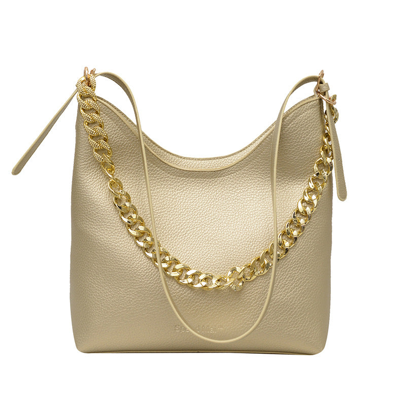 Zeitgenössische Kette-Detail Schultertasche