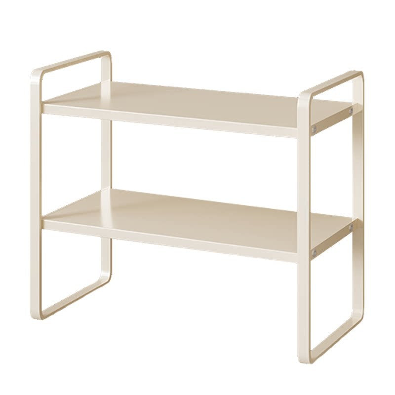 Kompakte Metall Desktop Zwei-Ebenen Organizer Regal Erhöhung