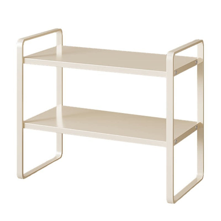 Kompakte Metall Desktop Zwei-Ebenen Organizer Regal Erhöhung