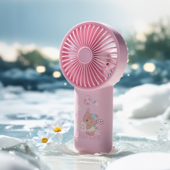 Damen tragbarer Handventilator mit süßem Tiermotiv Karnz