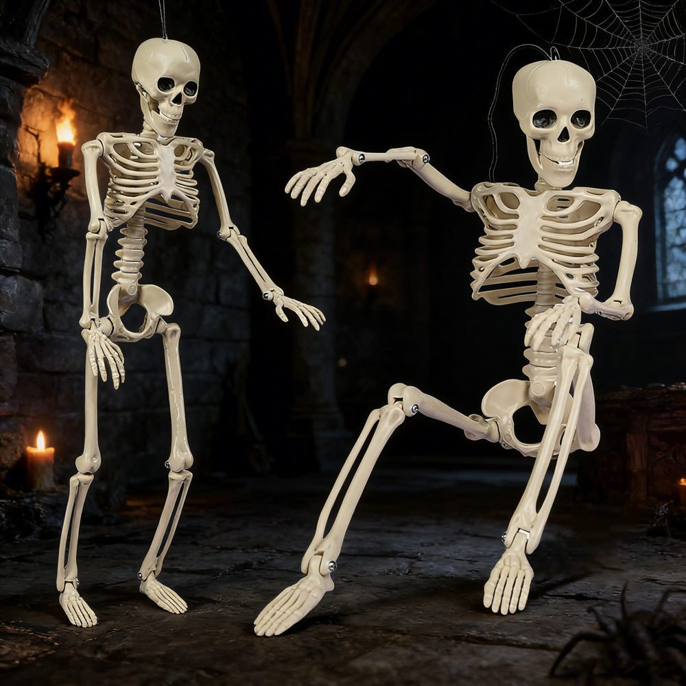 Realistische posierbare Halloween-Skelettfiguren Karnz