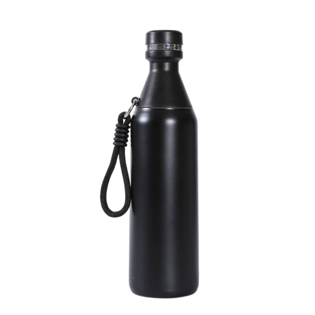 Damen isolierte Edelstahl Trinkflasche mit praktischem Tragegriff Karnz
