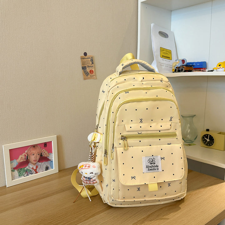 Multi-Taschen Gemusterter Rucksack Karnz