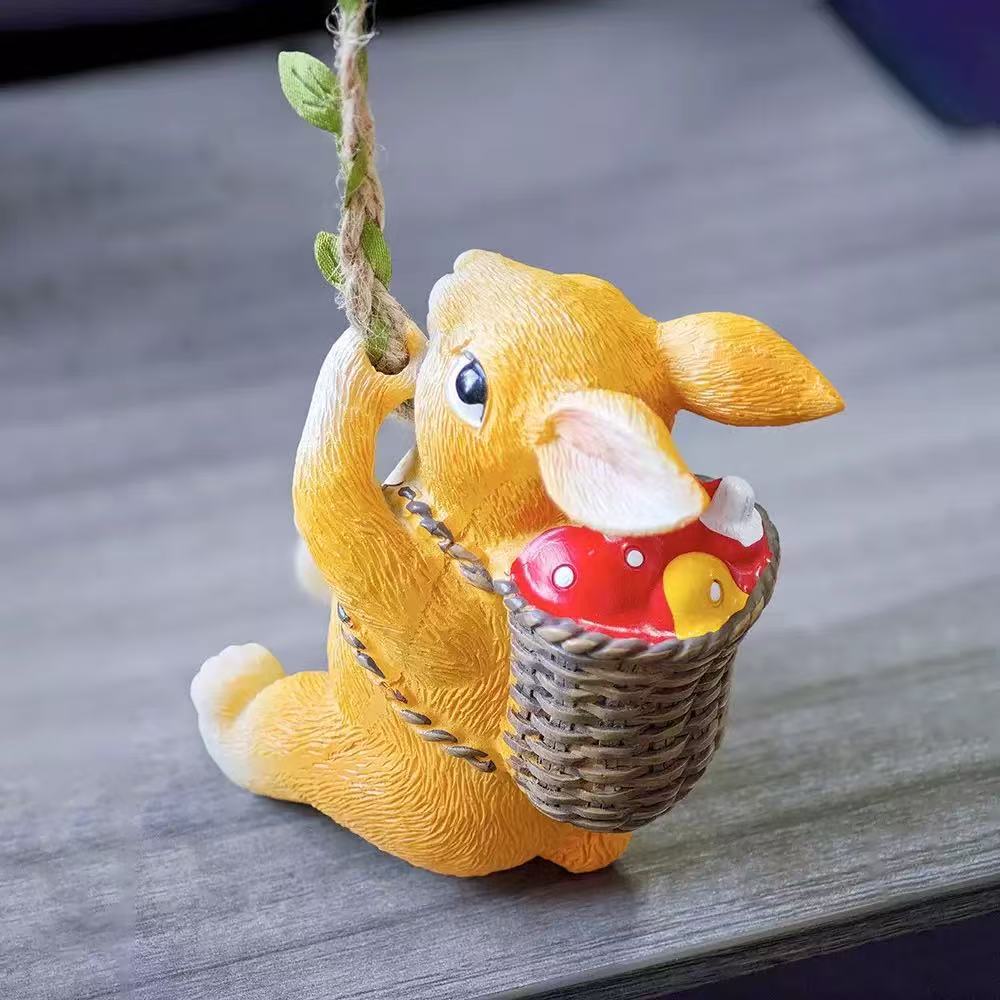 Niedliche hängende Hasenfigur Karnz